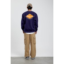 Nomarc Lacivert Horizons Baskılı Sweatshirt