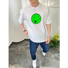 Nomarc Emoji Baskılı Beyaz Tshirt