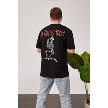 Nomarc Arka Iskelet Siyah Tshirt