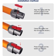 Mirror 2 Adet Elektrikli Süpürge Kafa Klipsi Mandal Sekmesi Düğmesi V7 V8 V10 V11 V15 Elektrikli Süpürge Parçaları Anahtarı Düğmesi Yaylı (Yurt Dışından)