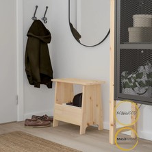 NOAHWOOD Masif Ahşap Çok Amaçlı Modüler Tabure, Koltuk, Yan Sehpa Veya Komodin