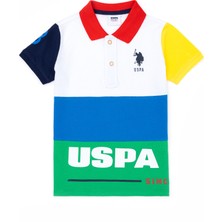 U.S. Polo Assn. Erkek Çocuk Beyaz Tişört 50263458-VR013