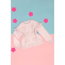 U.S. Polo Assn. Kız Çocuk Toz Bisiklet Yaka Pembe Kazak 50271871-VR050