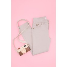 U.S. Polo Assn. Kız Çocuk Taş Pantolon (Kanvas-Chino) 50264078-VR049