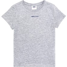 U.S. Polo Assn. Erkek Çocuk Gri Melanj Tişört 50263263-VR086