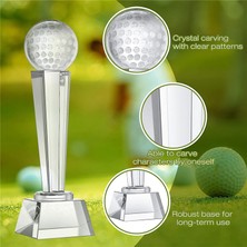 Vuebul Yetişkinler Için 9x2.8 Inç Kristal Cam Golf Kupası Çocuklar Golf Turnuvası Masa Masaüstü Dekor (Yurt Dışından)