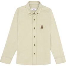 U.S. Polo Assn. Erkek Çocuk Koyu Haki Uzun Kollu Basic Gömlek 50263107-VR111