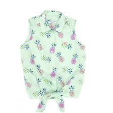 U.S. Polo Assn. Kız Çocuk Mint Gömlek Desenli 50269857-VR090