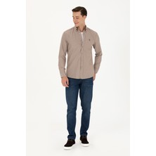 U.S. Polo Assn. Erkek Kum Gömlek Desenli 50279471-VR085