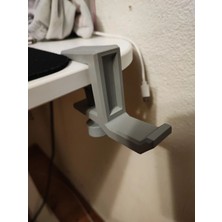 Ayarlanabilir Sıkıştırmalı Masaüstü Kulaklık Tutucu Stand
