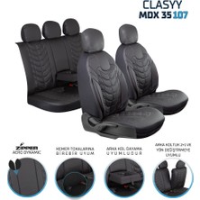 Startcar 
fiat Albea Uyumlu Full Deri Oto Koltuk Kılıfı Ön Arka Set Classy Model Siyah Sc