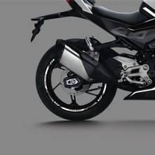 Cfmoto 450SR Sticker Jant Dışı Şerit Baskılı Beyaz