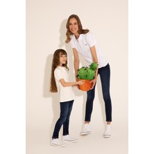 U.S. Polo Assn. Kadın Beyaz Tişört Basic 50285846-VR013