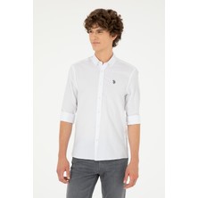 U.S. Polo Assn. Erkek Beyaz Gömlek Basic 50288629-VR013