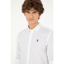 U.S. Polo Assn. Erkek Beyaz Gömlek Basic 50288629-VR013