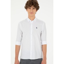 U.S. Polo Assn. Erkek Beyaz Gömlek Basic 50288629-VR013