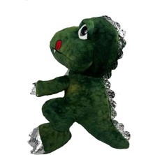 Yumuşak Peluş Oyuncak Sevimli T Rex 40CM Dinazor Oyuncak Yeşil