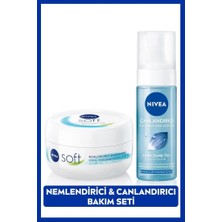 Nivea Soft 200 ml+ Nivea Canlandırıcı Yüz Temizleme Köpüğü