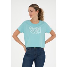 U.S. Polo Assn. Kadın Mint Tişört 50286053-VR090