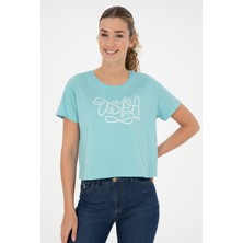 U.S. Polo Assn. Kadın Mint Tişört 50286053-VR090