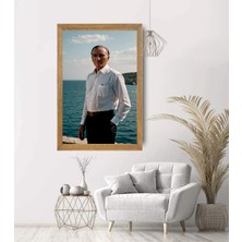 Lioncraft Mustafa Kemal Atatürk Tablo, Çerçeveli Cam Tablo 30X45 cm