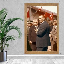 Lioncraft Mustafa Kemal Atatürk Tablo, Çerçeveli Cam Tablo 20X30 cm