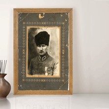 Lioncraft Mustafa Kemal Atatürk Tablo, Çerçeveli Cam Tablo 30X45 cm