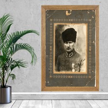 Lioncraft Mustafa Kemal Atatürk Tablo, Çerçeveli Cam Tablo 30X45 cm