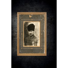 Lioncraft Mustafa Kemal Atatürk Tablo, Çerçeveli Cam Tablo 30X45 cm