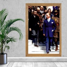 Lioncraft Mustafa Kemal Atatürk Tablo, Çerçeveli Cam Tablo 30X45 cm