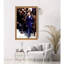 Lioncraft Mustafa Kemal Atatürk Tablo, Çerçeveli Cam Tablo 30X45 cm