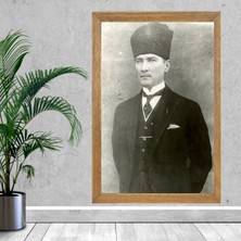 Lioncraft Mustafa Kemal Atatürk Tablo, Çerçeveli Cam Tablo 30X45 cm