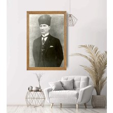Lioncraft Mustafa Kemal Atatürk Tablo, Çerçeveli Cam Tablo 30X45 cm