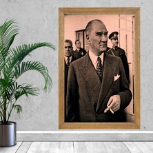 Lioncraft Mustafa Kemal Atatürk Tablo, Çerçeveli Cam Tablo 30X45 cm