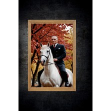 Lioncraft Mustafa Kemal Atatürk Tablo, Çerçeveli Cam Tablo 30X45 cm