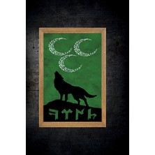 Lioncraft Türkçü, Türk Bayrağı Tablo, Çerçeveli Cam Tablo 20X30 cm