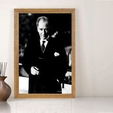 Lioncraft Mustafa Kemal Atatürk Tablo, Çerçeveli Cam Tablo 20X30 cm