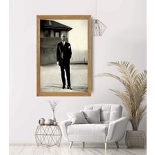 Lioncraft Mustafa Kemal Atatürk Tablo, Çerçeveli Cam Tablo 30X45 cm