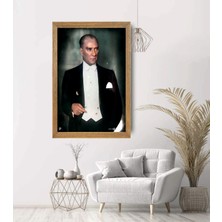 Lioncraft Mustafa Kemal Atatürk Tablo, Çerçeveli Cam Tablo 30X45 cm