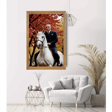 Lioncraft Mustafa Kemal Atatürk Tablo, Çerçeveli Cam Tablo 20X30 cm