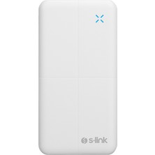 S-Link IP-G12N 10000MAH Micro+Usb+ Type-C Giriş+Çıkış Beyaz. Taşınabilir Pil Şarj Cihazı Powerbank