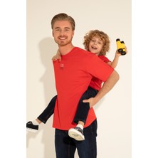 U.S. Polo Assn. Erkek Comfort Fit Bisiklet Yaka Kırmızı Tişört 50289221-VR030