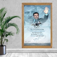 Lioncraft Muhsin Yazıcıoğlu  Tablo, Çerçeveli Cam Tablo 20X30 cm