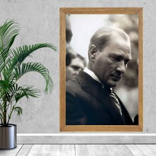 Lioncraft Mustafa Kemal Atatürk Tablo, Çerçeveli Cam Tablo 20X30 cm