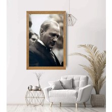 Lioncraft Mustafa Kemal Atatürk Tablo, Çerçeveli Cam Tablo 20X30 cm