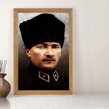 Lioncraft Mustafa Kemal Atatürk Tablo, Çerçeveli Cam Tablo 20X30 cm
