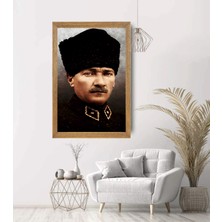 Lioncraft Mustafa Kemal Atatürk Tablo, Çerçeveli Cam Tablo 20X30 cm