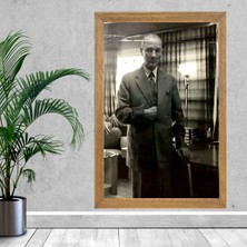Lioncraft Mustafa Kemal Atatürk Tablo, Çerçeveli Cam Tablo 20X30 cm