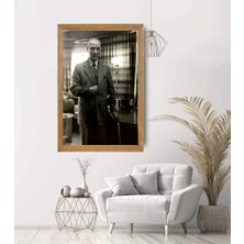 Lioncraft Mustafa Kemal Atatürk Tablo, Çerçeveli Cam Tablo 20X30 cm