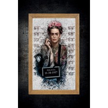 Lioncraft Frida Kahlo Tablo, Çerçeveli Cam Tablo 30X45 cm